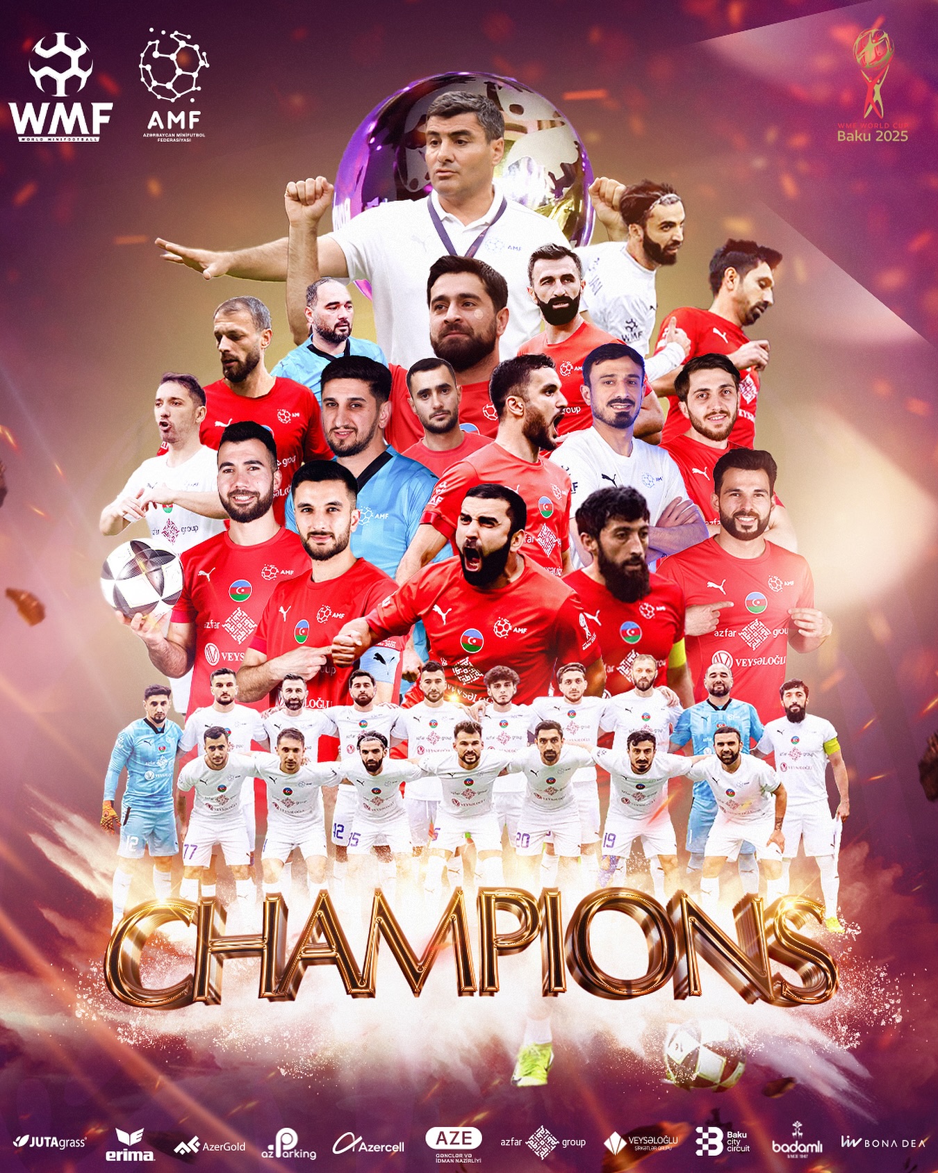 Dünya çempionu olan oyunçularımızın ən sevincli anları… VİDEO