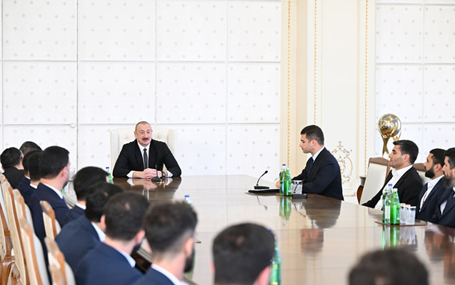 İlham Əliyev: “Oyunlarınızın son dördünü izləmişəm, bu, ədalətli qələbədir”