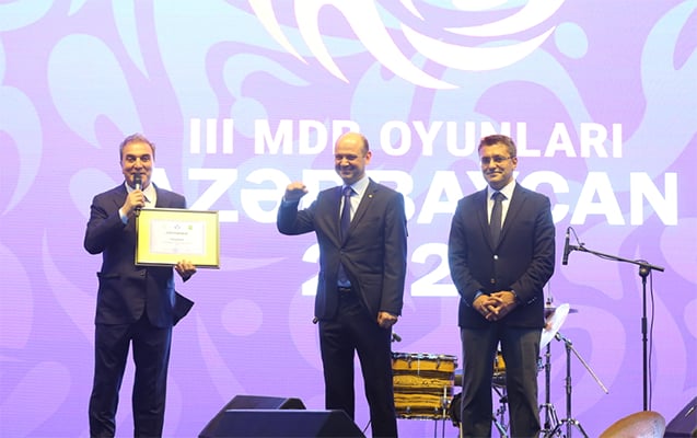 Gəncə MDB-nin İdman Paytaxtı titulunu təsdiqləyən sertifikatı qəbul etdi - FOTOLAR