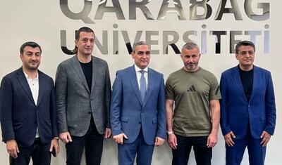 "Qarabağ" Xankəndidəki Qarabağ Universitetində -