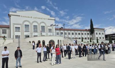 "Qarabağ" Xankəndidəki Qarabağ Universitetində -