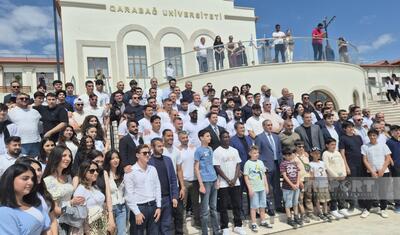 "Qarabağ" Xankəndidəki Qarabağ Universitetində -