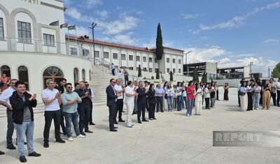 "Qarabağ" Xankəndidəki Qarabağ Universitetində -