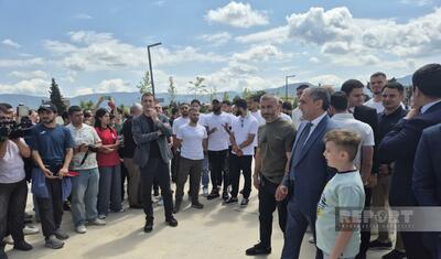 "Qarabağ" Xankəndidəki Qarabağ Universitetində -