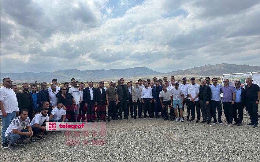 Azərbaycanda komandanı yeni stadionla tanış etdilər - VİDEO+FOTOLAR