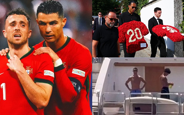 Hamı dəfnə yollandı, Ronaldo tətilə getdi - FOTOLAR
