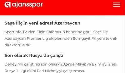 Türkiyənin məşhur media orqanı “Sportinfo”nun XƏBƏRİNİ TİRAJLADI -