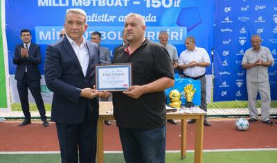 Şamaxıda "Milli Mətbuat – 150" minifutbol turniri start götürüb