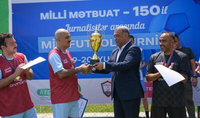 Şamaxıda "Milli Mətbuat – 150" minifutbol turniri başa çatdı - FOTOLAR