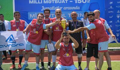 Şamaxıda "Milli Mətbuat – 150" minifutbol turniri başa çatdı - FOTOLAR