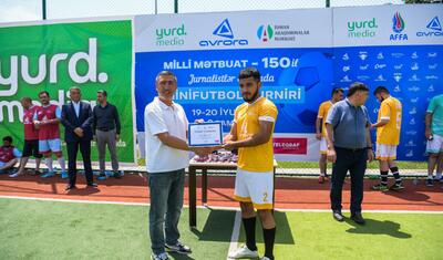 Şamaxıda "Milli Mətbuat – 150" minifutbol turniri başa çatdı - FOTOLAR