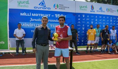 Şamaxıda "Milli Mətbuat – 150" minifutbol turniri başa çatdı - FOTOLAR
