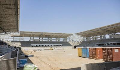 Bu şəhərdə tikintisi davam edən stadiondan YENİ