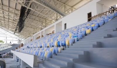 Bu şəhərdə tikintisi davam edən stadiondan YENİ
