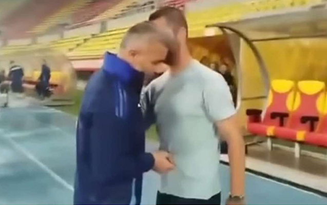 Qurban Qurbanov onun qarnı ilə zarafatlaşdı: “Bu nədi, ə?!” - VİDEO