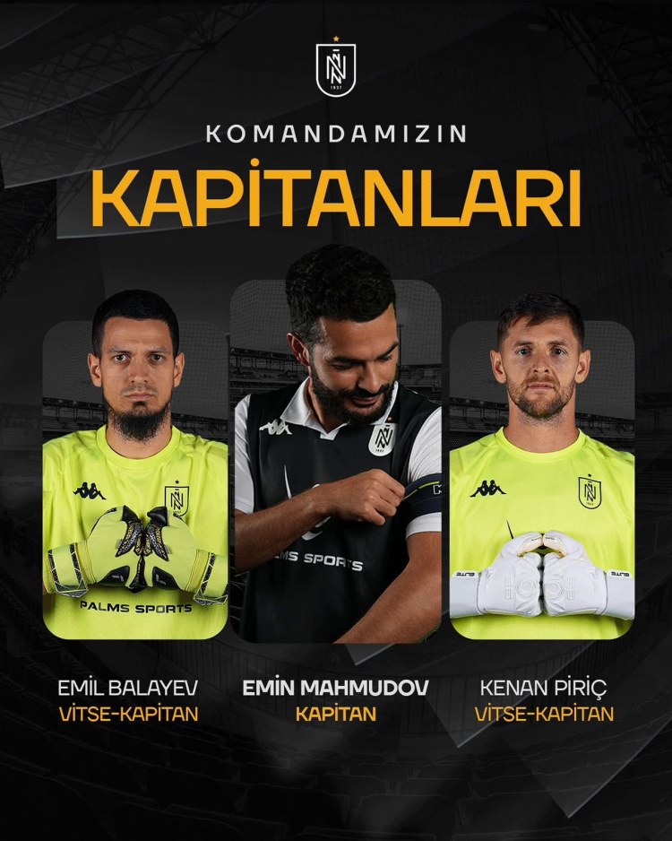 “Neftçi” kapitanlıq sarğısını Emin Mahmudova qaytardı