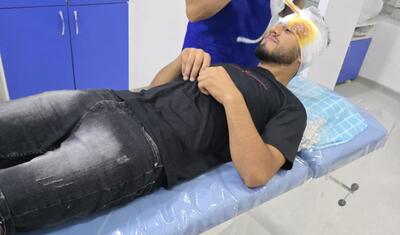 Rayonda futbolçunun gözünü bu hala saldılar -