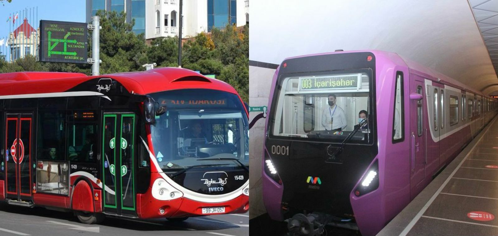 Metro və avtobuslarla bağlı YENİLİK