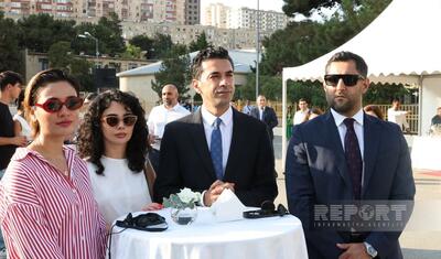 Andrey Şevçenko Bakıda açılışa qatıldı -