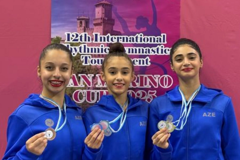 Azərbaycan bədii gimnastları San-Marinoda 7 medal qazandı