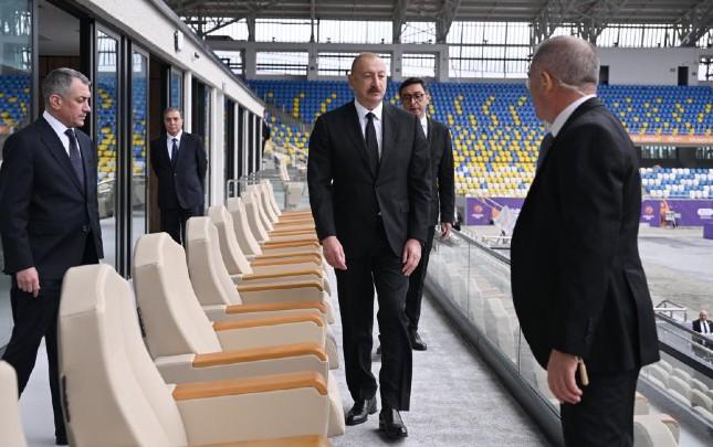 Prezident stadionun açılışını etdi - Gəncədən FOTOREPORTAJ