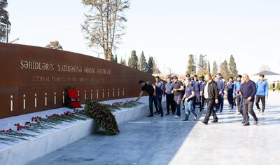 “Kəpəz” Gəncə Memorial Kompleksini ziyarət etdi -