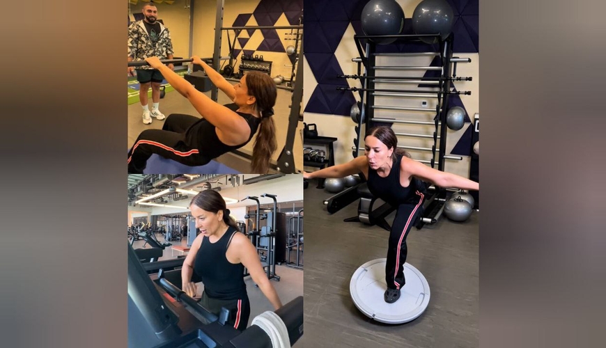 Azərbaycanın tanınmış müğənnisi idman zalınmda görüntüləndi – MARAQLI VİDEO