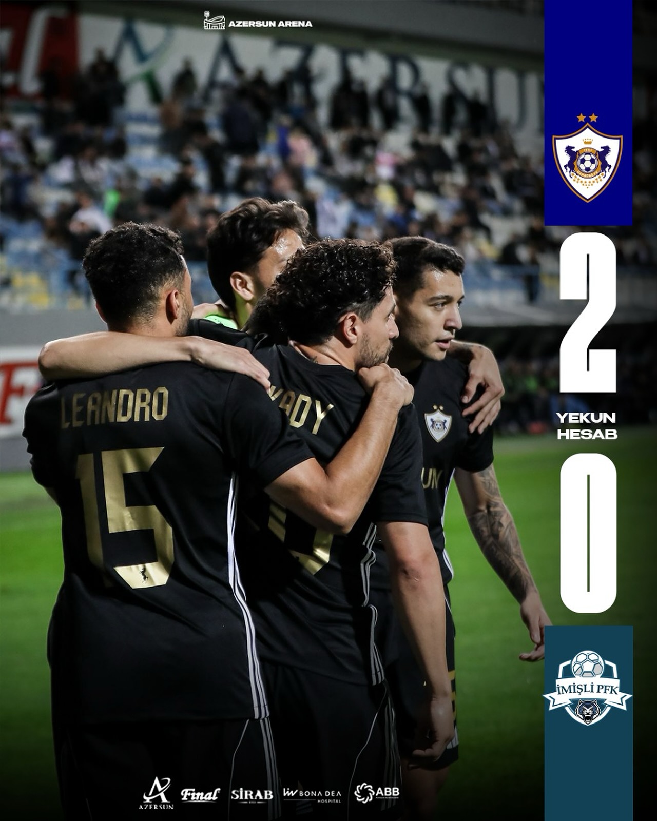 “Qarabağ” iki cavabsız qolla “İmişli”yə qalib gəldi