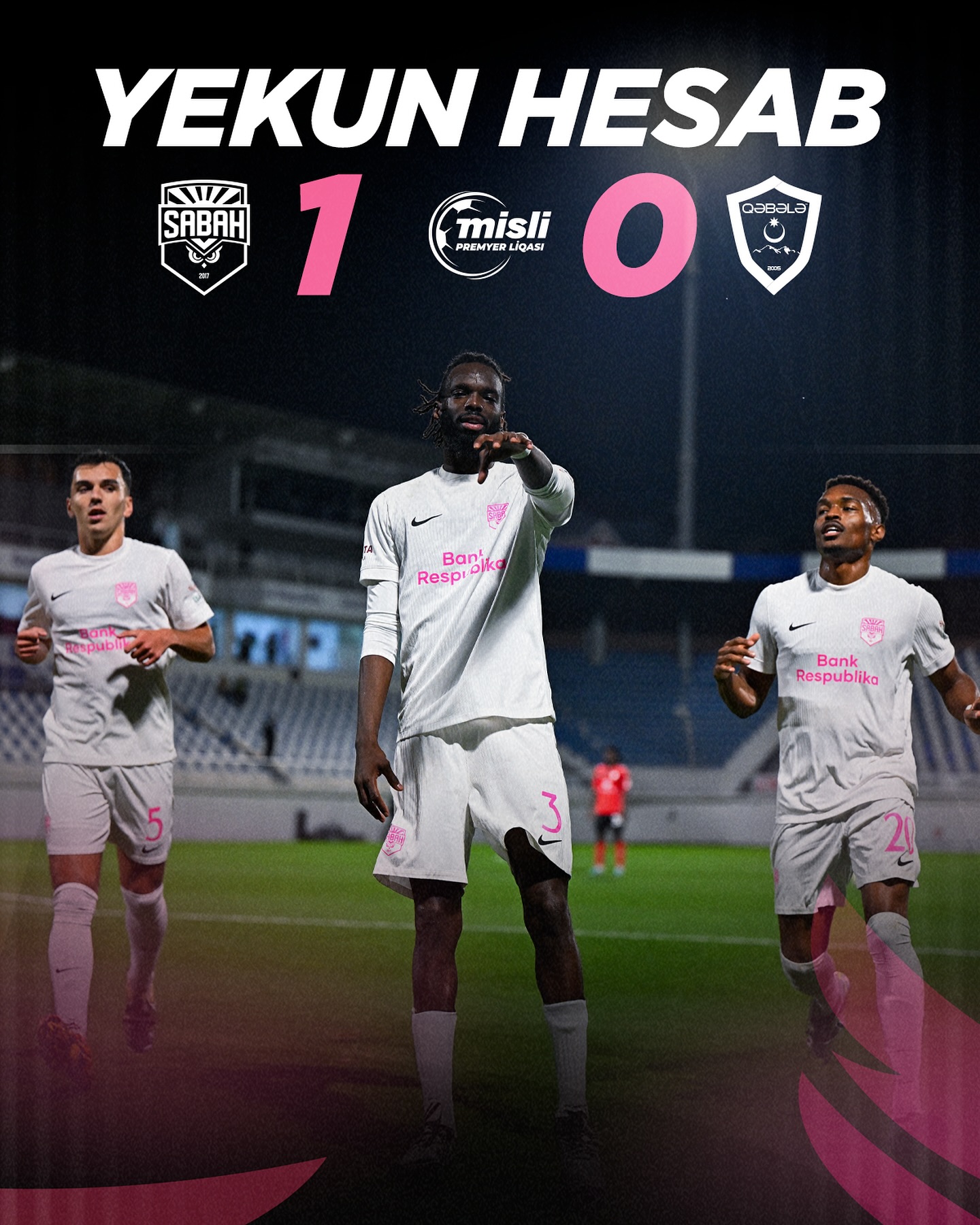 “Sabah” 1 qolla qələbəni bayram etdi