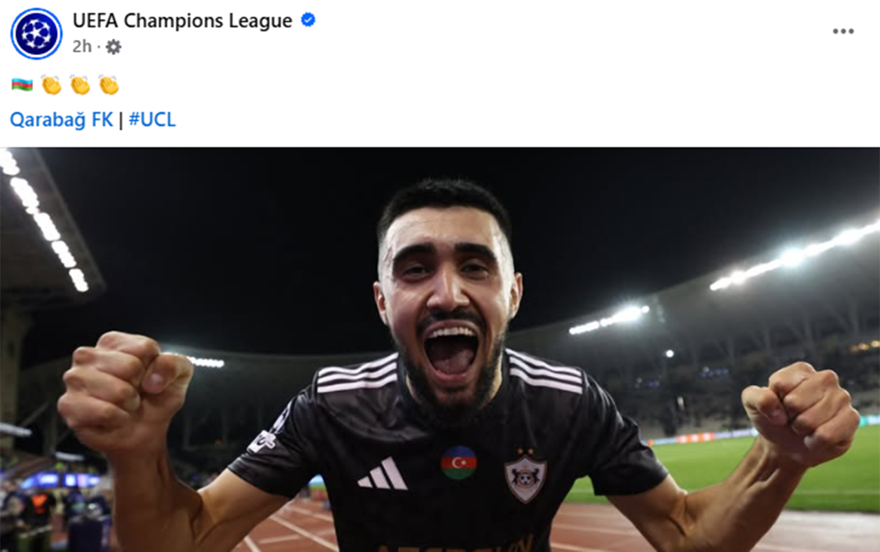 UEFA “Çels”ini dayandıran “Qarabağ”ı paylaşdı - FOTOLAR