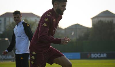 Abubakar "Neftçi"nin derbi üçün son məşqində nə etdi? -