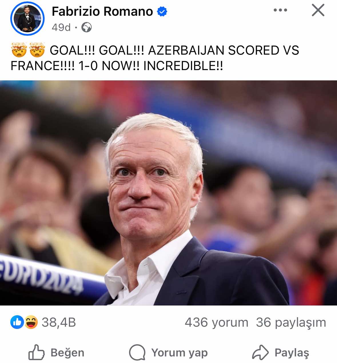 Məşhur insayder azərbaycanlı hücumçunun qoluna təəccübləndi - VİDEO