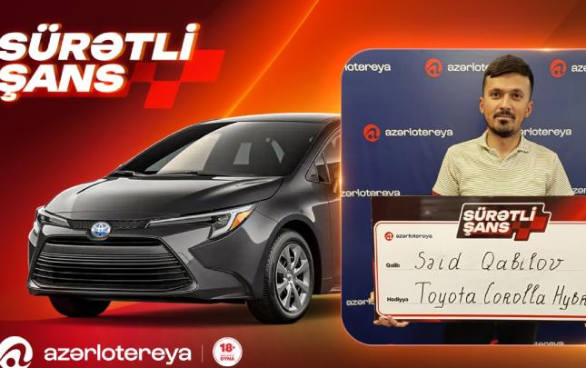 “Azərlotereya”nın “Sürətli Şans” lotereyasında 2 nəfər “Toyota Corolla” qazanıb - FOTO