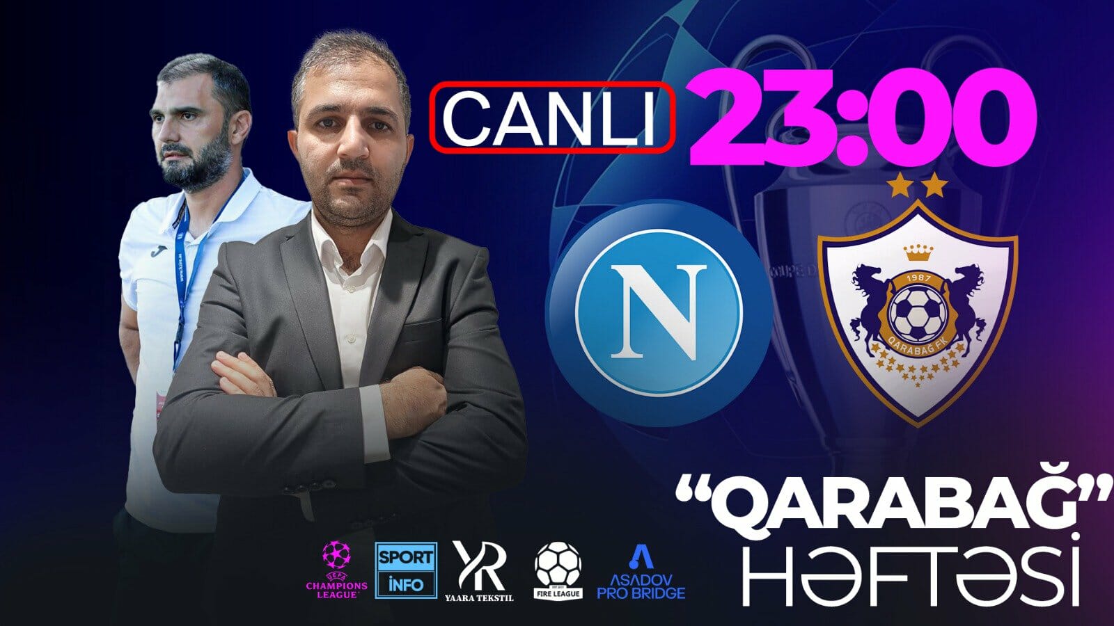 “Qarabağ” bu gecə İtaliyada SÜRPRİZ edəcək, yoxsa..? - “Sportinfo TV”də CANLI YAYIM