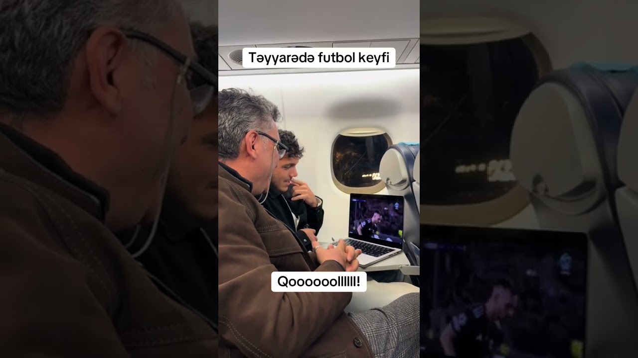 "Qarabağ" sevgisi məkan tanımır - Təyyarədən VİDEO