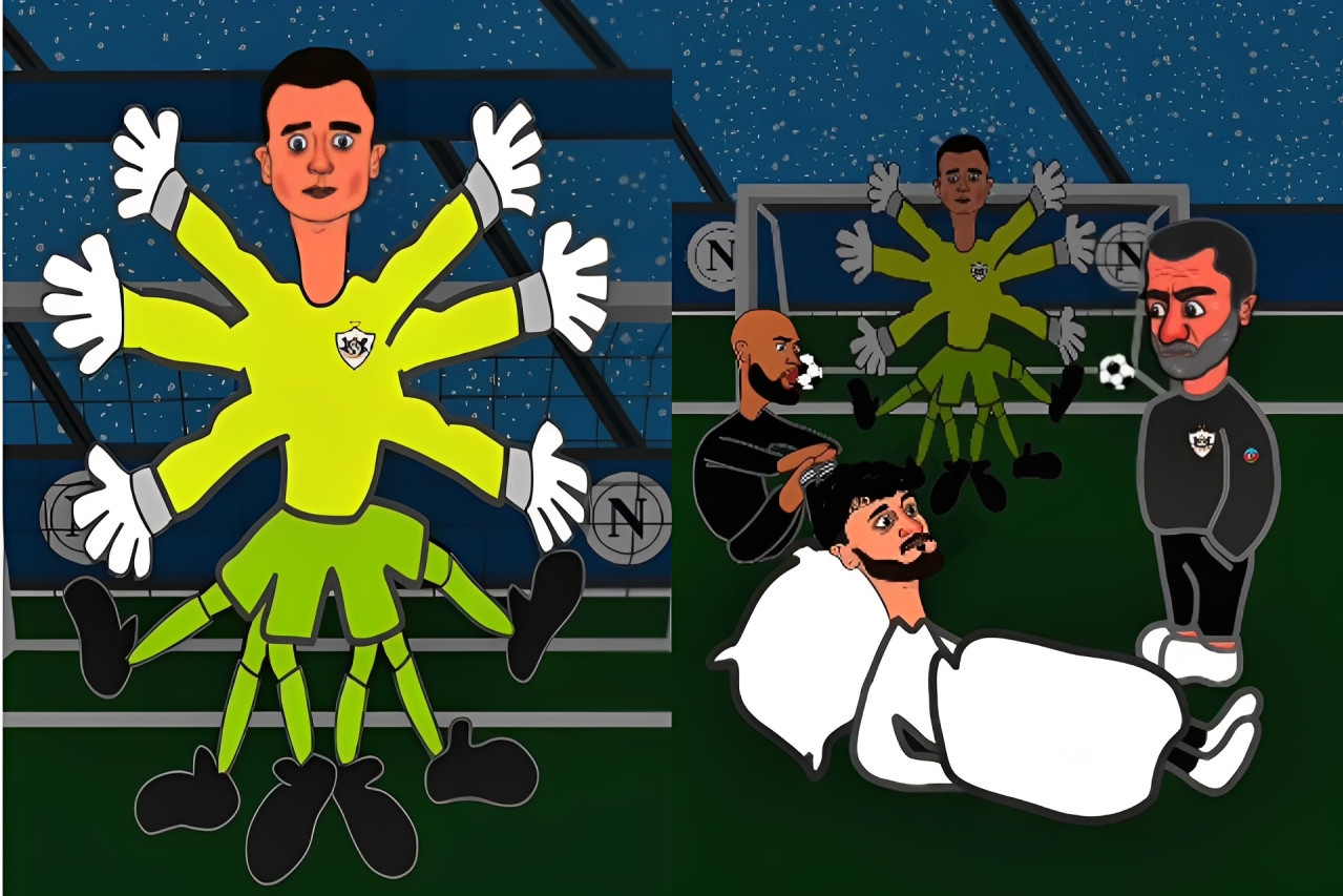 “Qarabağ”ın baş məşqçisi sehirli çubuqla Koxalskinin əlavə “əllər”ini yaratdı - VİDEO