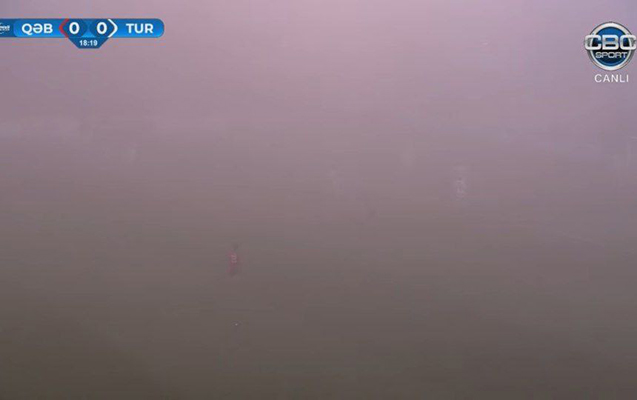 Qəbələyə duman çökdü, “Turan”la matç yarımçıq dayandırıldı - VİDEO