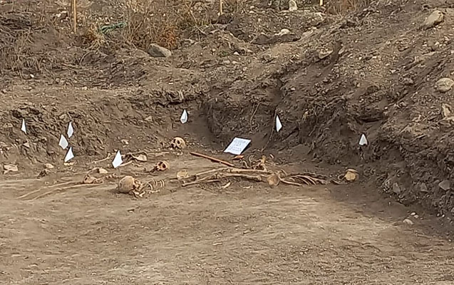 Ağdamda insan sümükləri tapıldı