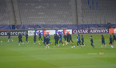 "Qarabağ"ın oyunçuları "Ayaks"ı gözləyərkən…