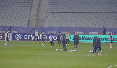 "Qarabağ"ın oyunçuları "Ayaks"ı gözləyərkən…