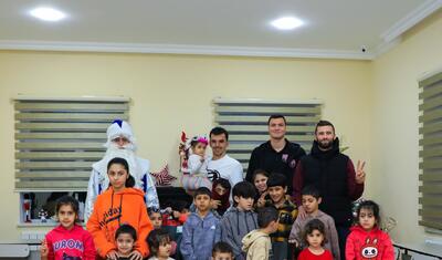 “Sabah”ın oyunçuları uşaq sığınacağına getdi -