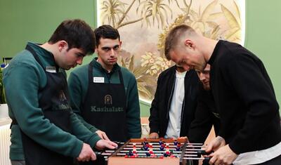 "Sabah"ın futbolçuları onların qonağı oldu -