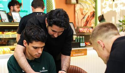 "Sabah"ın futbolçuları onların qonağı oldu -