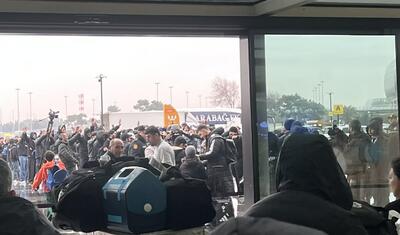 Bakıda qəhrəman kimi qarşılanan məyus “Qarabağ”lılar - Hava Limanından