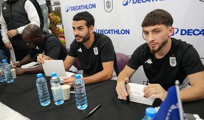 Emin Mahmudov və Vensan Abubakar  “Neftçi”nin rəsmi mağazasının açılışına qatıldı -