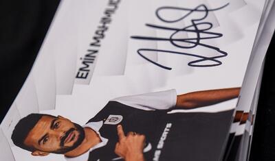 Emin Mahmudov və Vensan Abubakar  “Neftçi”nin rəsmi mağazasının açılışına qatıldı -