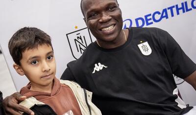 Emin Mahmudov və Vensan Abubakar  “Neftçi”nin rəsmi mağazasının açılışına qatıldı -