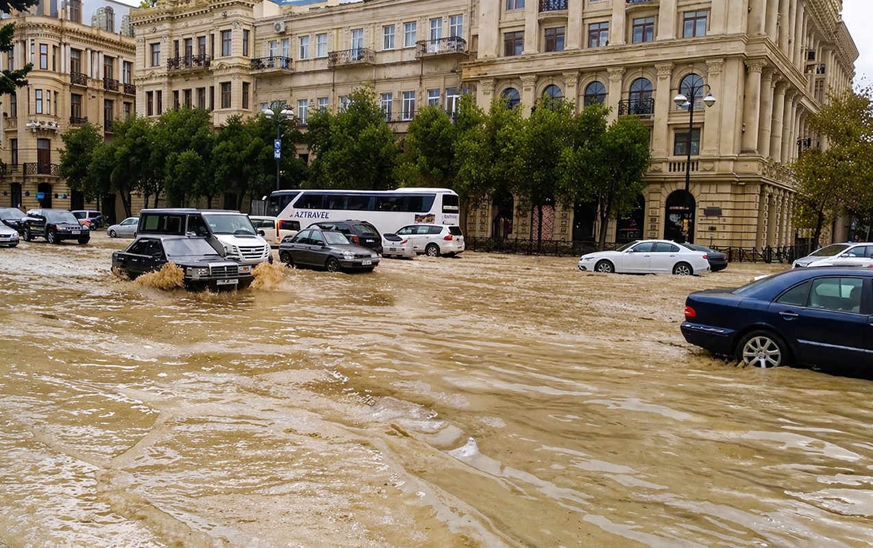 İntensiv yağış yağacaq, dolu düşəcək -