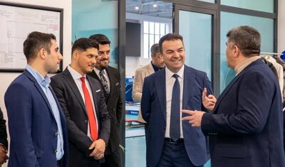 Şükrü Yılmazın rəhbərlik etdiyi nümayəndə heyəti Milli Gimnastika Arenasında