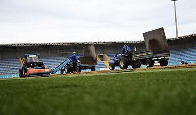 AFFA-nın stadionu yenilənir - Şəkillər